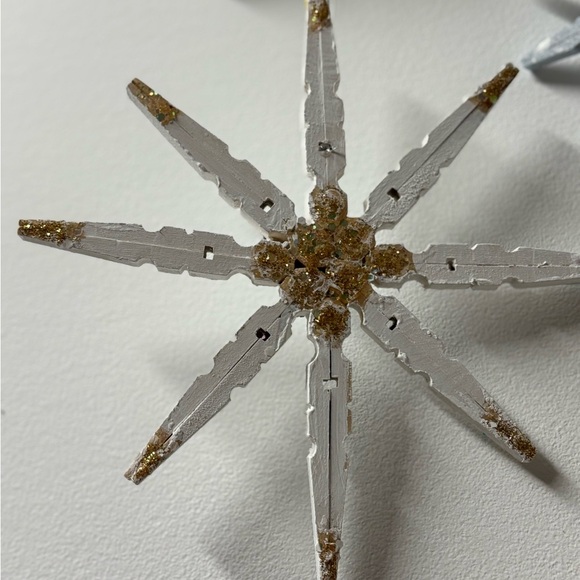 Handcrafted Driftwood Snowflake Mobile - Picture 3 of 5